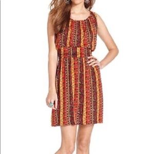 Lucky Brand Tribal Pattern Dress